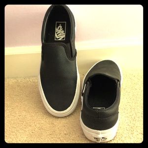 Black leather VANS amazing condition!!!